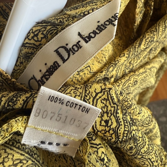 Vintage Christian Dior Paisley Blouse - Picture 8 of 8